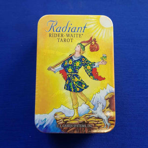 Radiant Rider Waite Tarot Cards in a Tin