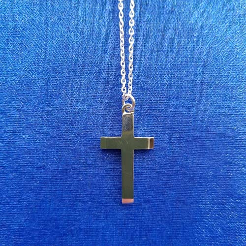 Cross with Chain (sterling silver)