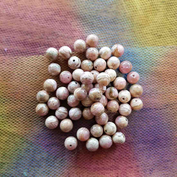 Rhodochrosite Bead (8mm) from Argentina
