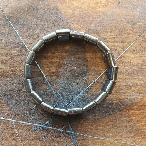 Magnetic Hematite Flat Bracelet (reconstituted)