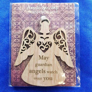 May Guardian Angels Watch Over You Hanging Ornament (10x9cm)