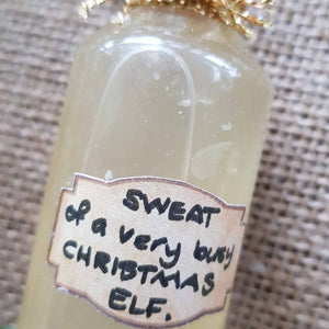 Bottled Sweat of a Busy Christmas Elf (assorted small) from The Potion Master