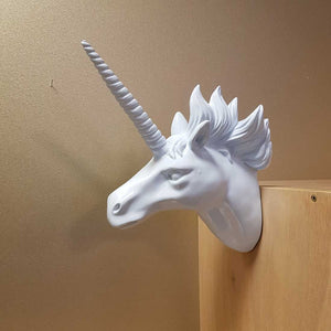 White Unicorn Head (22x35cm)