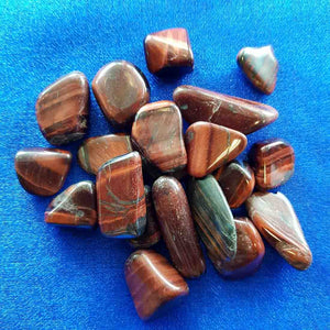 Red Tigers Eye Tumble. (small assorted)