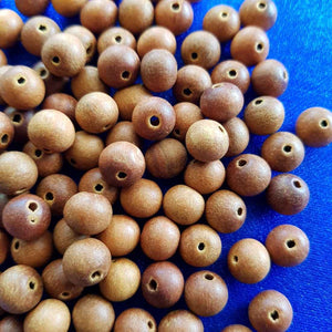108 Sandalwood Loose Beads (approx. 8mm) to make your own Prayer/Mala Beads