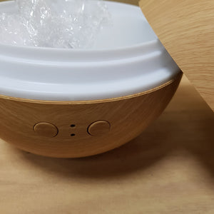 LED Aroma Diffuser (light wood look) 19x19x20cm