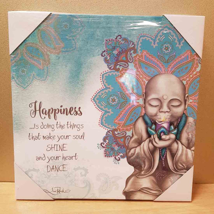 Happiness Mindful Soul LED Canvas (30x30cm)