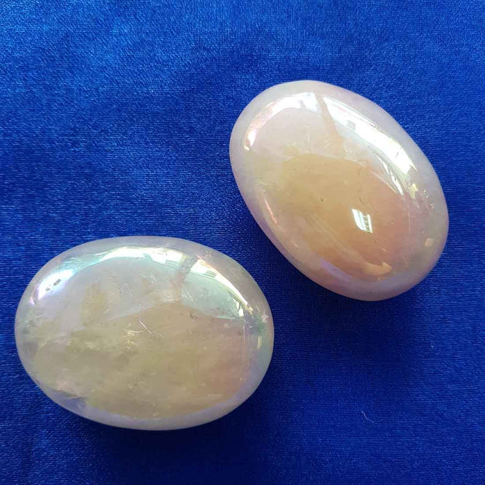 Rose Aura Palm Stone (assorted approx. 6-6.5x3.5-4.5x1.8-2.8cm)