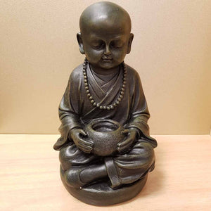 Buddhist Monk with Bowl (approx 25x15cm)