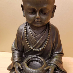 Buddhist Monk with Bowl (approx 25x15cm)