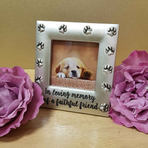 In Loving Memory of a Faithful Dog Friend Photo Frame (approx 10x12cm)