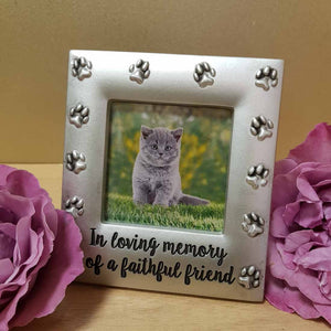 In Loving Memory of a Faithful Cat Friend Photo Frame (approx 10x12cm)