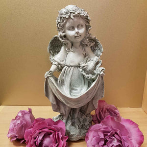 Girl Angel with Bird (approx 29cm)
