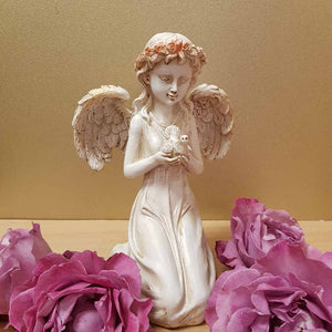 Serenity Angel with Dove (assorted approx 21cm)