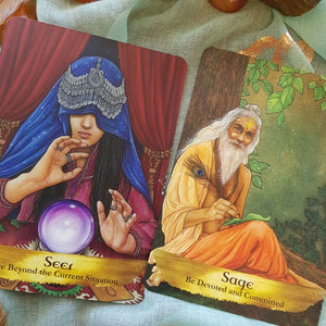 Angels and Ancestors Oracle Cards (55 cards and guide book)
