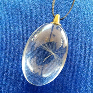 Dandelion Fairy in Glass Wishing Pendant (assorted)