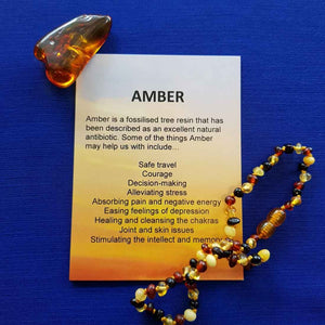 Amber Crystal Card (assorted backgrounds)