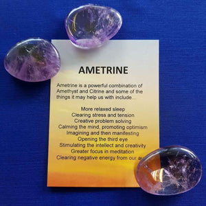 Ametrine Crystal Card (assorted backgrounds)