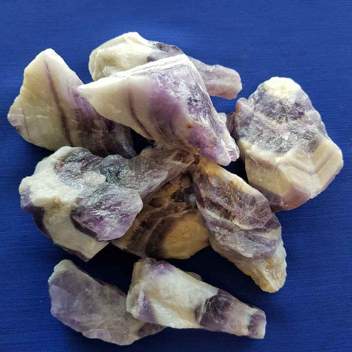 Chevron Amethyst Rough Rock (assorted. approx. 8-10x4-5cm)