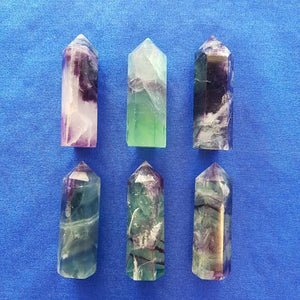 Rainbow Fluorite Generator Point (assorted)