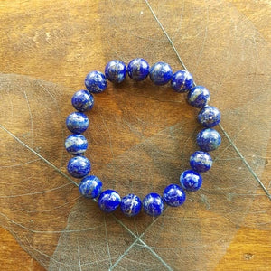 Lapis Ball Bracelet (10mm beads)