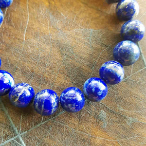 Lapis Bracelet (assorted. approx. 8mm round beads)