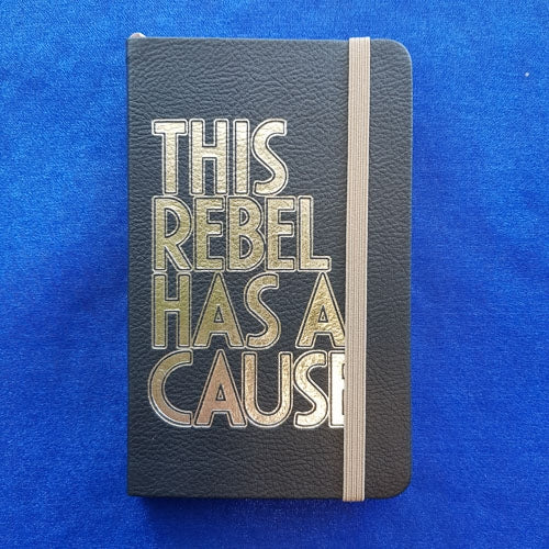 This Rebel Has a Cause Faux Leather Mini Journal (14.5x9cm 60 lined sheets)