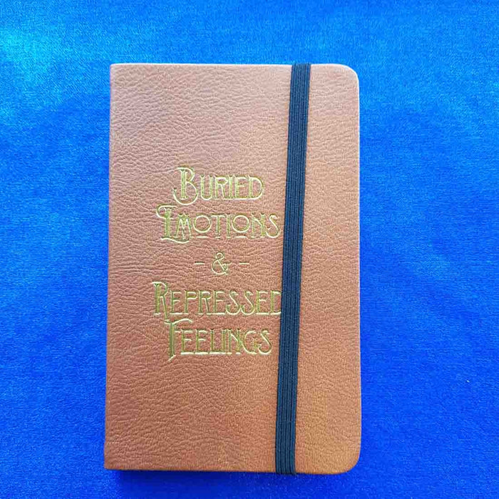 Buried Emotions & Repressed Feelings Faux Leather Mini Journal (14.5x9cm 60 lined sheets)