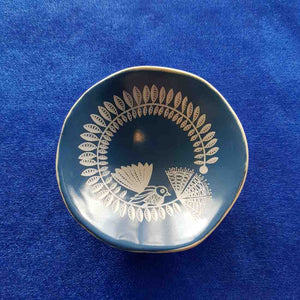 Blue Fantail & Pohutakawa Dish (7cm) Jo Luping Design