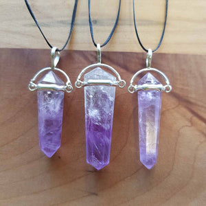 Amethyst Point Pendant (sterling silver)