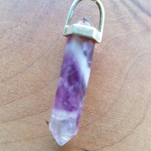 Rainbow Fluorite Point Pendant