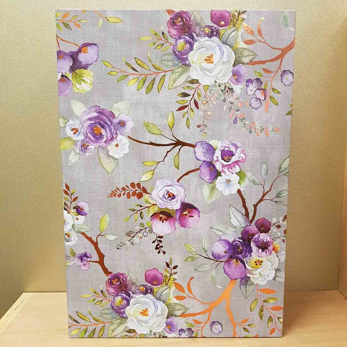 Flowers with Copper Highlights Fliptop Box (approx 37X25x11cm)