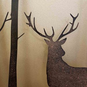 Forest Deer Metal Wall Art (approx 50x71.5cm)