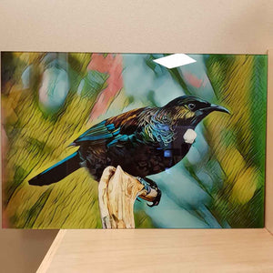 Tui on Glass (approx 40x60cm)