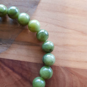 Green Jade Bracelet (assorted. approx. 10mm round beads)