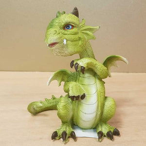 Green Standing Dragon (13.5x11x7.5cm)