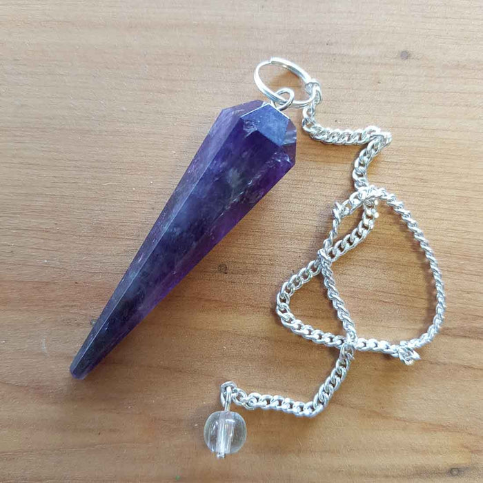 Amethyst Faceted Pendulum (assorted)