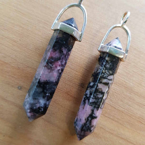 Rhodonite Point Pendant