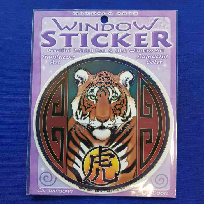 Tiger Sun Window Sticker