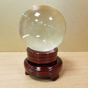 Crystal Ball & Stand (glass approx 11cm)
