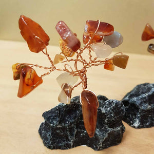 Carnelian Crystal Tree (approx. 7x6cm)