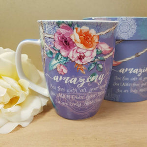 Amazing Boho Blooms Mug in Gift Box