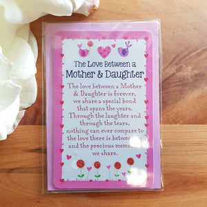 The Love Between A Mother & Daughter Wallet Card