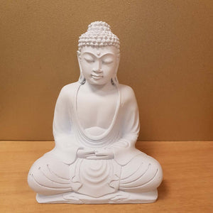 Buddha Statue (matte white approx. 20cm high)