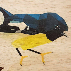 Tomtit on Wood (approx. 29.5x20cm)