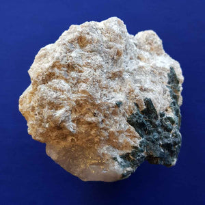 Blue Green Tourmaline in Quartz Mica Lepidolite Specimen (approx. 12x12x7cm)