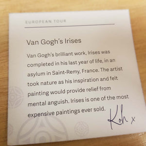 Van Gogh Irises Candle Holder (approx.10x10x9cm)