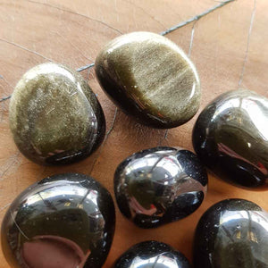 Gold Sheen Obsidian Tumble (assorted approx. 2x2cm)