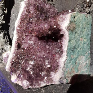 Amethyst Geode Section (approx. 35x35x15cm)