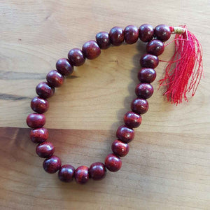 Red Sandalwood Mala Bracelet